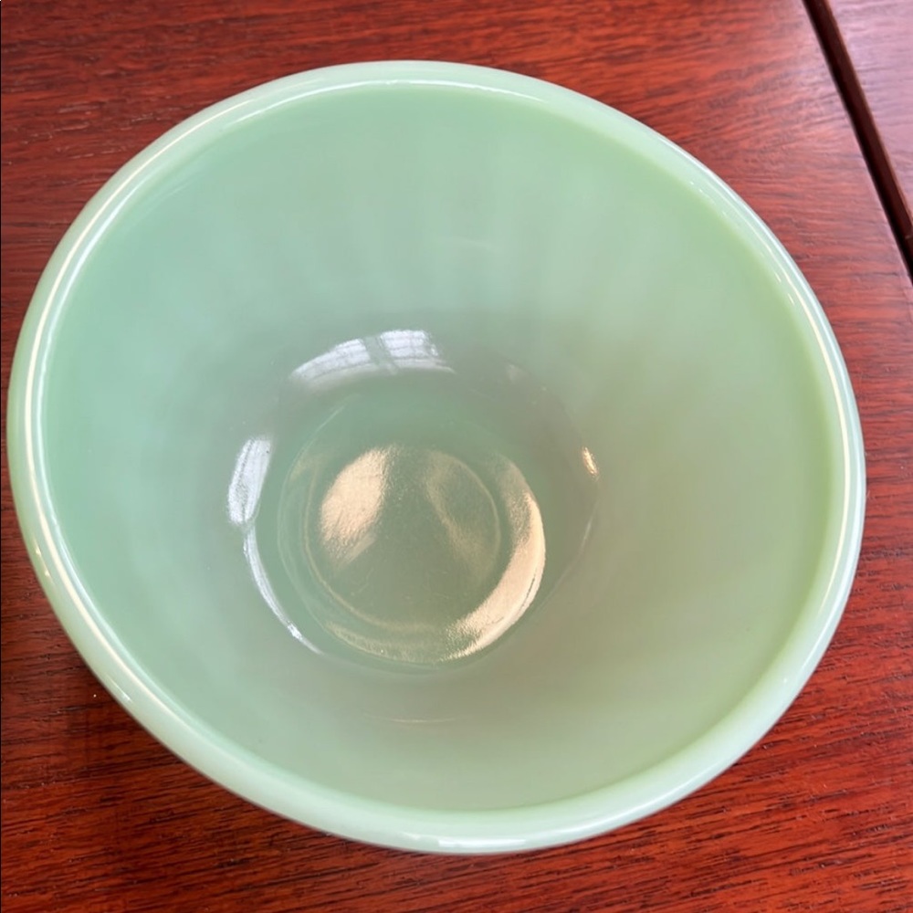 Fire King Jadeite Complete Swirl Mixing Bowl Set of 4 – Anchor Hocking – Firm - Picture 5 of 11